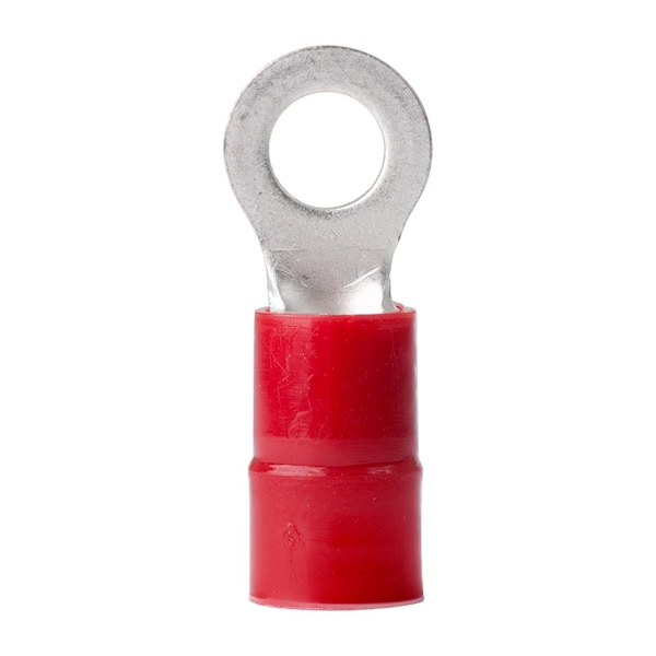 8 AWG - 1/4" Nylon Ring Terminal - 100-Pack